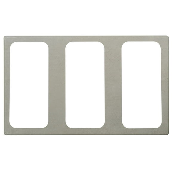HUBERT® 1/3 Size Concrete Melamine Cold Tile - 21"L x 12 3/4"W