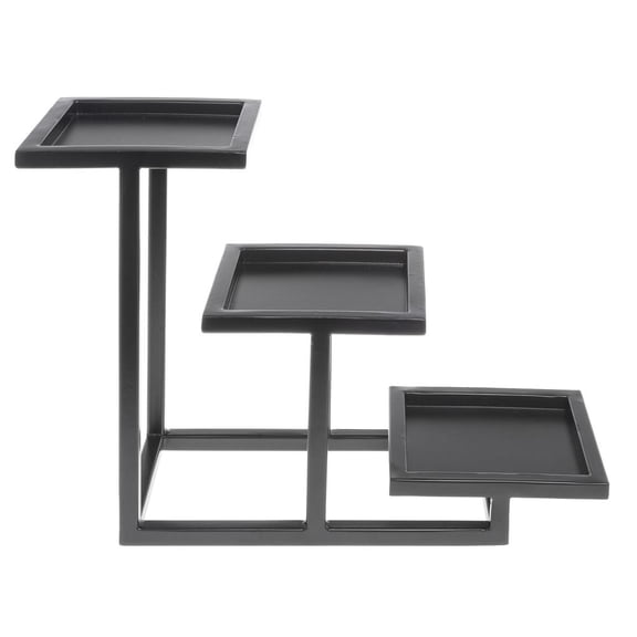 HUBERT 3-Tiered Buffet Stand For Bowls - 6"L x 16"W x 11"H