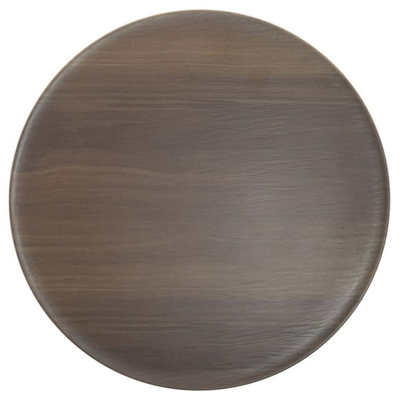 HUBERT Acacia Melamine Replacement Top for Round Riser - 11 1/5"Dia