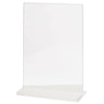 thumbnail image 1 of HUBERT® Acrylic Sign Holder with T-Base Vertical - 5"L x 7"H, 1 of 3