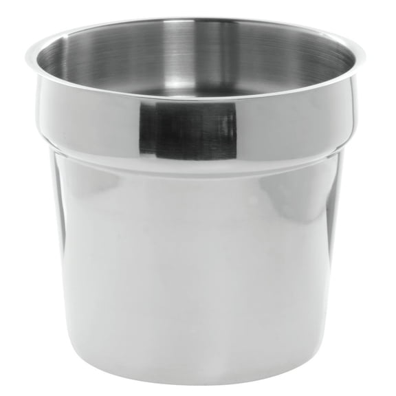 HUBERT Bain Marie Inset Pan 2 qt Stainless Steel - 5 1/2"Dia x 7 3/4"H