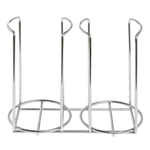 HUBERT® Wire Two Cup/Lid Holder - Chrome