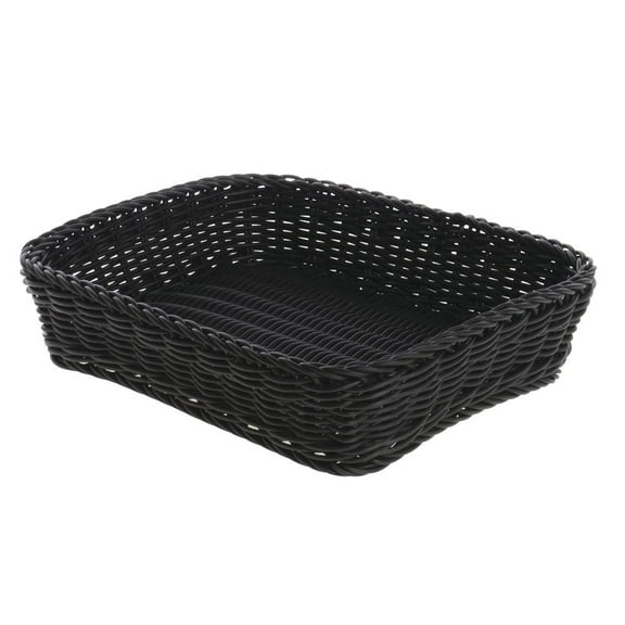 HUBERT® Black Basket - 12 1/4"L x 10 1/4"W x 2 5/8"D