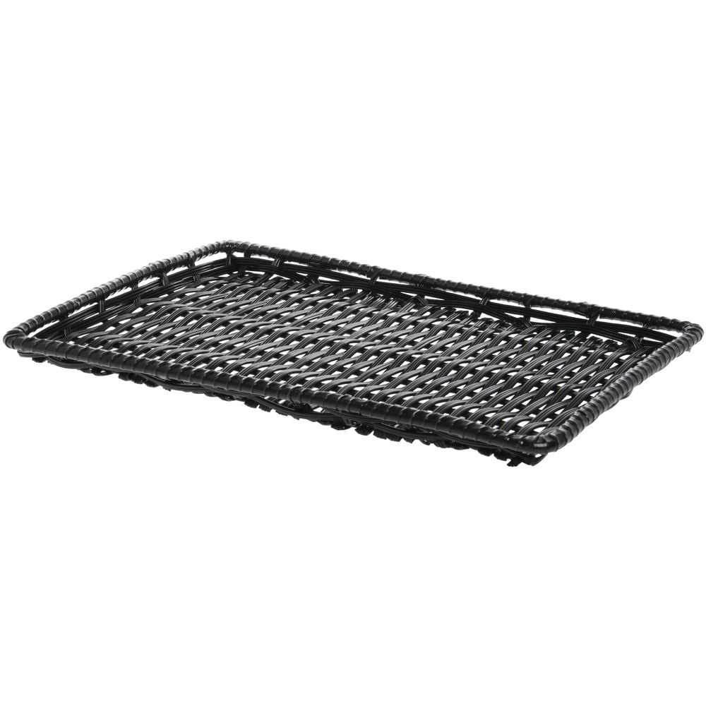 HUBERT® Black Basket - 13"L x 18"W x 1"H