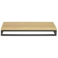 thumbnail image 1 of HUBERT® Black Display Riser with Butcher Block Top - 3 1/5"H, 1 of 7