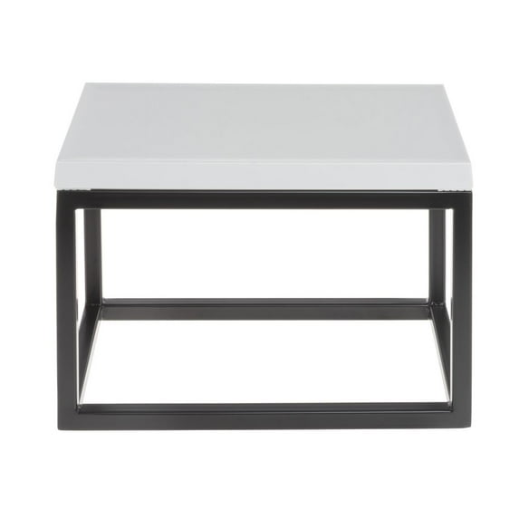 HUBERT® Black Display Riser with White Top- 7"H