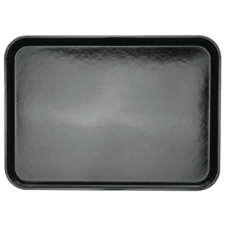 HUBERT® Black Fiberglass Market Display Tray - 18" L x 13" W x 1" H