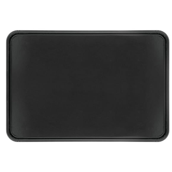 HUBERT Black Fiberglass Market Display Tray - 26"L x 18"W x 1"H