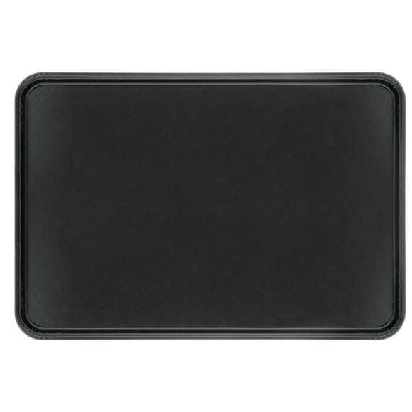 HUBERT Black Fiberglass Market Display Tray - 26"L x 18"W x 1"H
