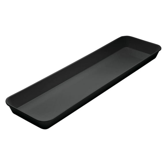 HUBERT® Black Fiberglass Merchandising Tray - 30" L x 8 3/4" W x 2" H