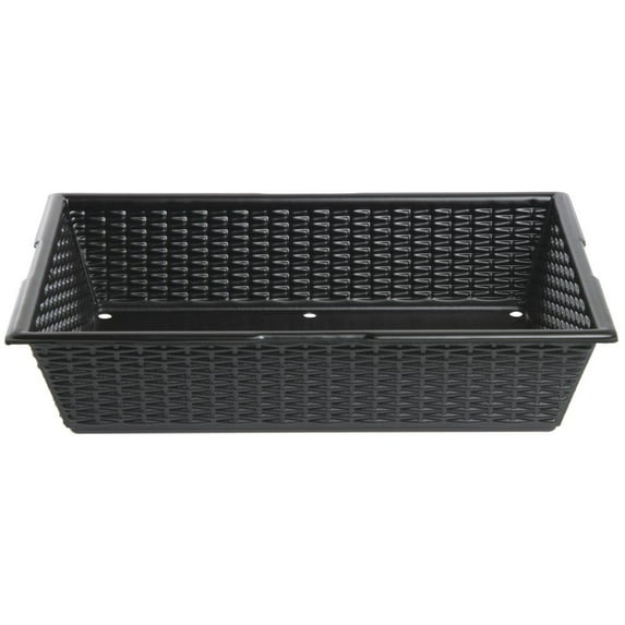 HUBERT® Black Produce Tray - 16"L x 12"W x 3 1/2"H