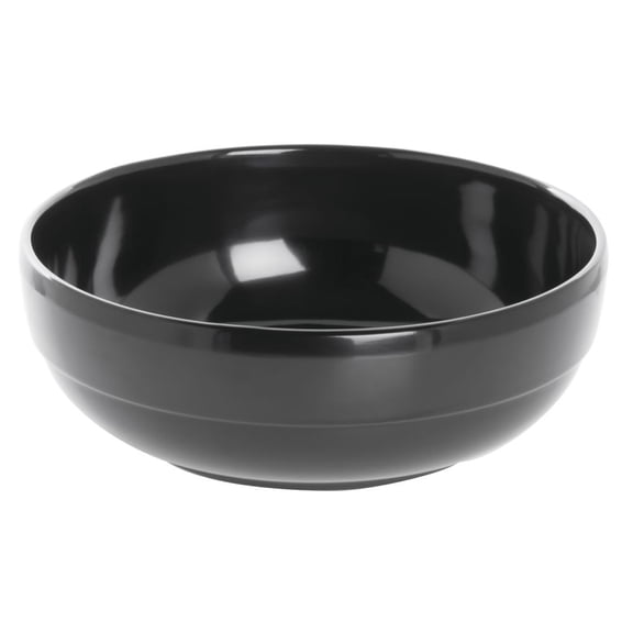 HUBERT® Black Serving Bowl Melamine - 7 7/10" Dia x 2 3/5" H