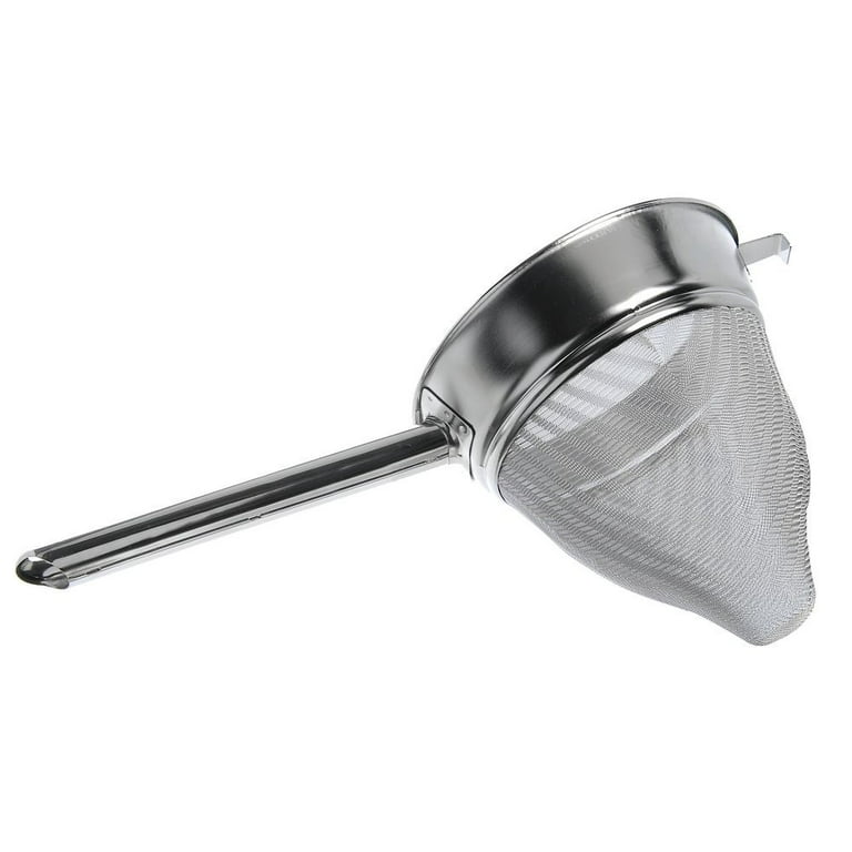 HUBERT® Bouillon Strainer with Hollow Handle Stainless Steel - 10 Dia 
