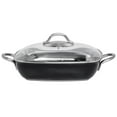 thumbnail image 1 of HUBERT® Casserole Pan with Glass Lid Single-Ply Square Black Stainless Steel - 11"L x 11"W x 2 2/5"H, 1 of 5