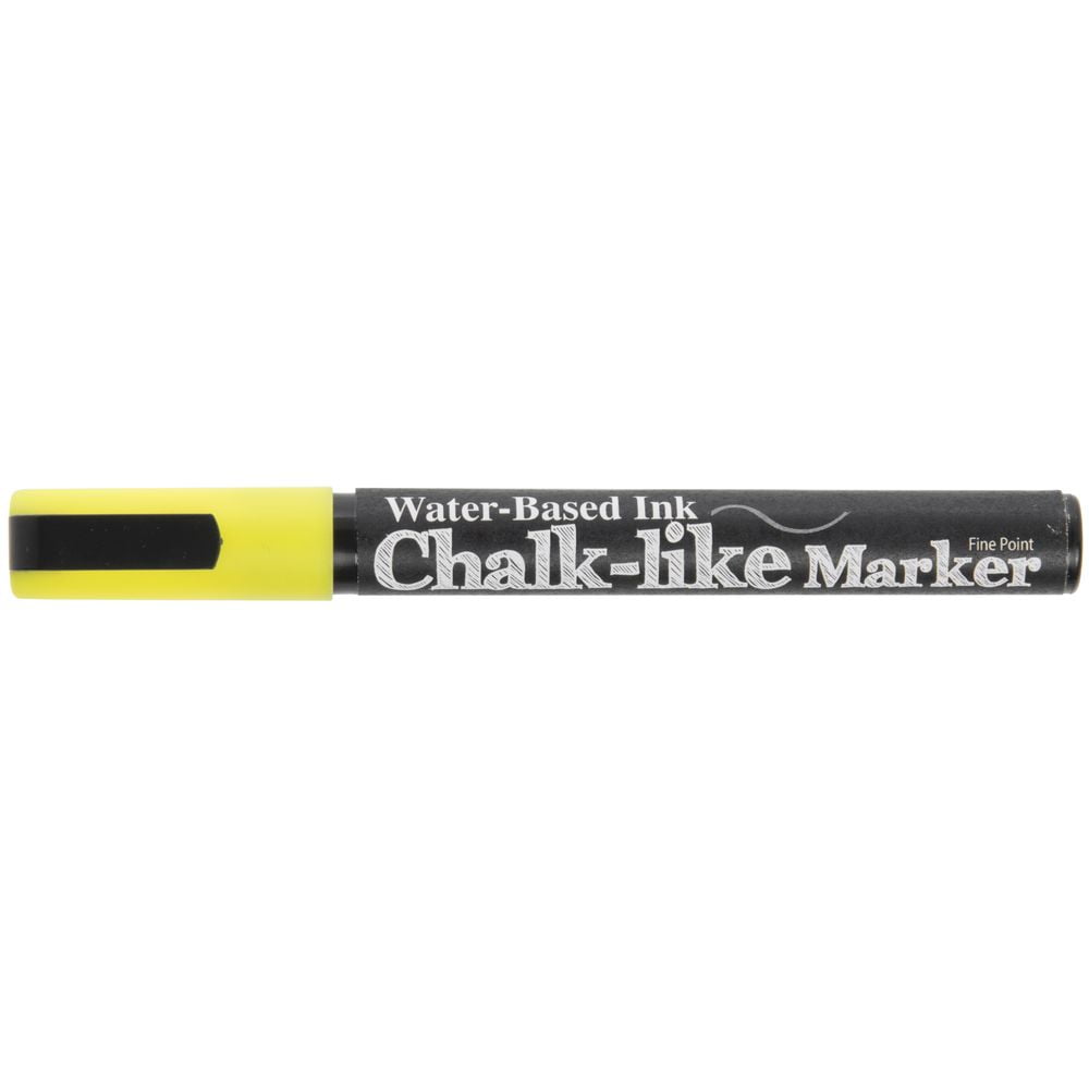 HUBERT® Chalk-like Marker Yellow Fine Point