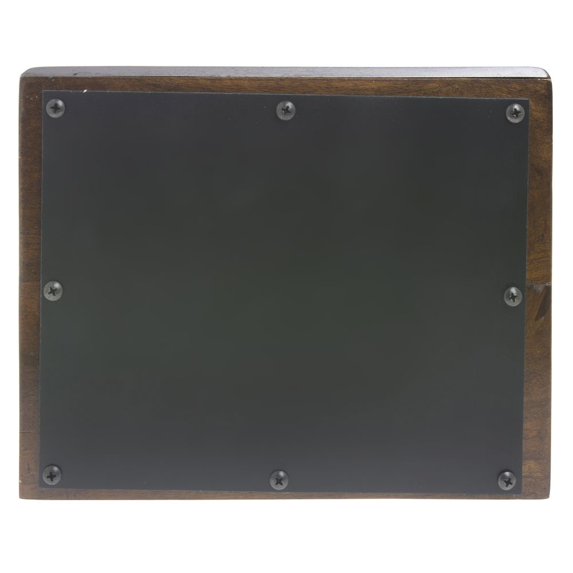 HUBERT® Chalkboard Sign Mango Wood Block - 11"L x 1 3/4"W x 8 1/2"H