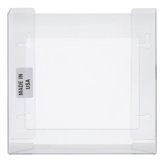 HUBERT® Clear Plastic 2-Box Disposable Glove Dispenser - 10 1/2"L x 3 3/4"D x 10"H