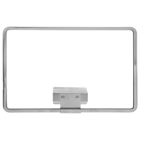 HUBERT Clip-in Sign Frame for Shelves Chrome-Plated Steel Horizontal - 11"L x 7"H