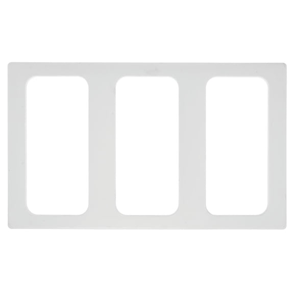 HUBERT Cold Food Bar Tile 1/3 Size White Melamine - 21"L x 12 3/4"W
