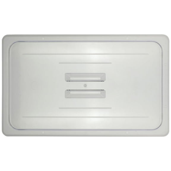 HUBERT Cold Food Pan Cover with Handle Full Size Notched Cover Translucent