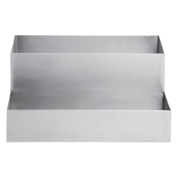 HUBERT® Condiment Holder Stainless Steel 2-Tier - 9 3/4"L x 8"W x 4 1/2"H