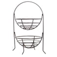 thumbnail image 1 of HUBERT Countertop Merchandising Rack 2 Tier, Espresso Metal - 14" L x 10" W x 18 1/2 H, 1 of 3