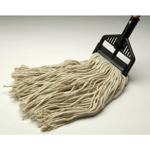 HUBERT Cut-End Mop Head 24 Ounce Natural Cotton - 1"W