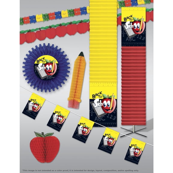 HUBERT Decorations Kit Back to School Decoration Kit 3000 sq ft Deluxe Crepe