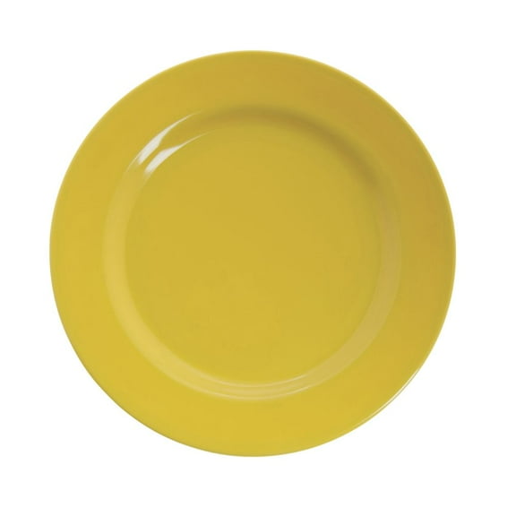 HUBERT Dinner Plate Wide Rim Yellow Melamine - 9" Dia 24 Per Case