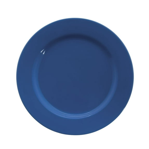 HUBERT® Dinner Plate with Wide Rim Blue Melamine - 9" Dia 24 Per Case