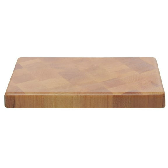 HUBERT Display Riser Butcher Block Look Rectangular Made of Melamine and Bamboo EcoFriendly - 10"L x 6"W x 1"H
