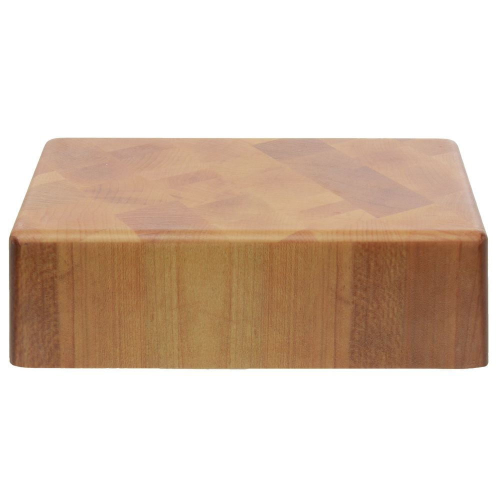 HUBERT Display Riser Butcher Block Look Rectangular Made of Melamine ...