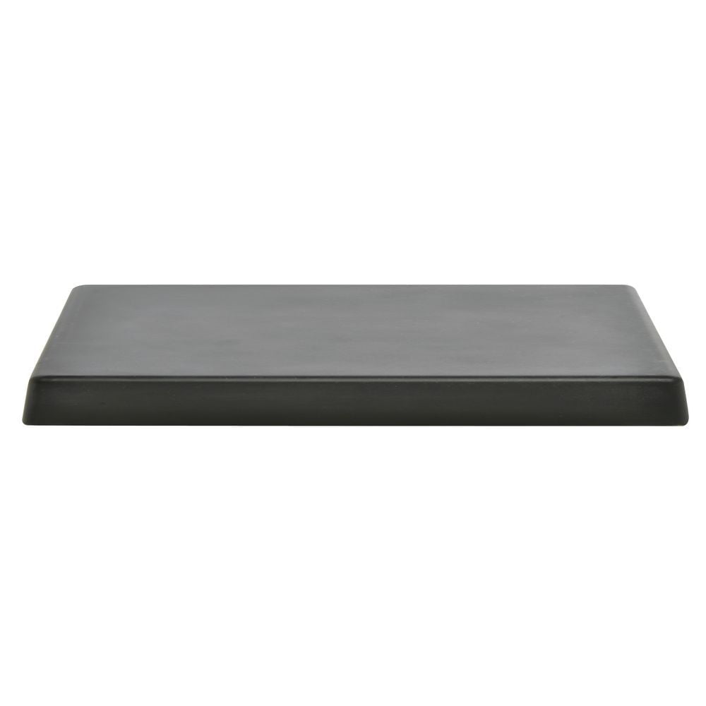 HUBERT Display Riser Rectangular Black Melamine and Bamboo - 10