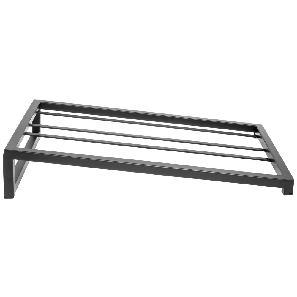 HUBERT Display Riser Rectangular Black Modular Riser - 12