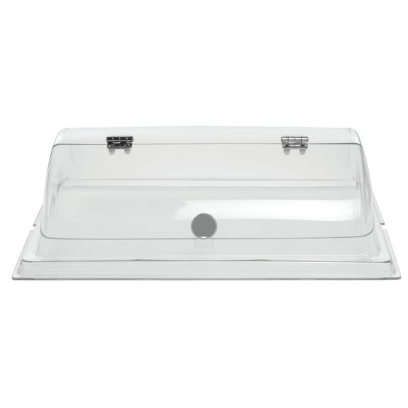 HUBERT Dome Cover for Pastry Trays Rectangular Clear PETG - 20"L x 14"W x 6 1/2"H