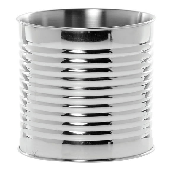 HUBERT® Double-Walled Mirror Stainless Steel Display Can - 6"Dia x 6"H