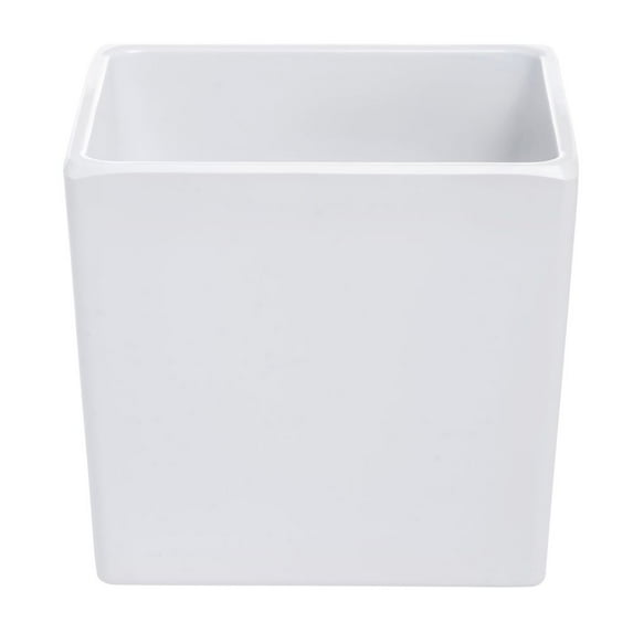HUBERT® Food Pan 1/6 Size Bright White Melamine Modular - 6" H