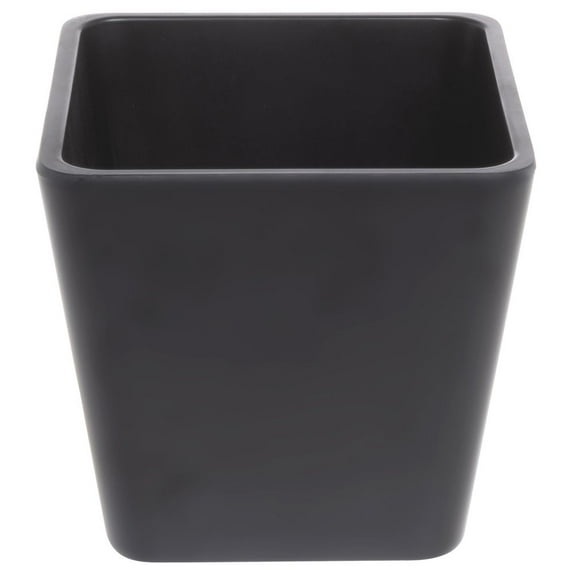 HUBERT® Food Pan Housing 1/6 Size Black Melamine - 6 7/8"L x 6 3/8"W x 6"H