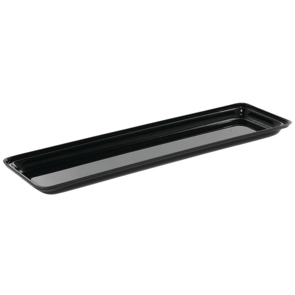 HUBERT® Food Pan Made Black Acrylic- 24"L x 8"W x 1"D