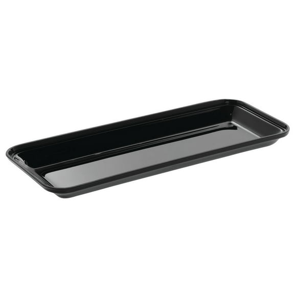 HUBERT® Food Pans Black Acrylic - 15" L x 6" W x 1" D