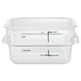 thumbnail image 1 of HUBERT® Food Storage Container 2 Qt Clear Plastic Storage Container - 7" L x 7" W x 31/2" D, 1 of 7