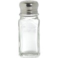 thumbnail image 1 of HUBERT Glass Salt and Pepper Shakers with Stainless Steel Mushroom Top Clear Glass, 1 of 3
