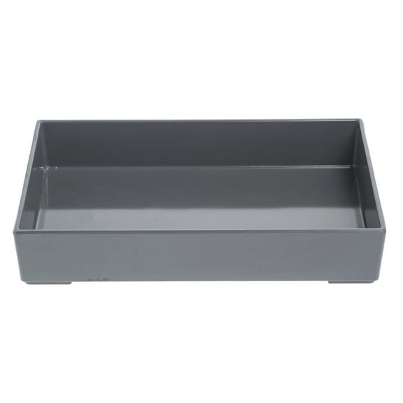 HUBERT Grey Melamine Tray - 9 3/4"L x 6 3/4"W x 1 3/4"H