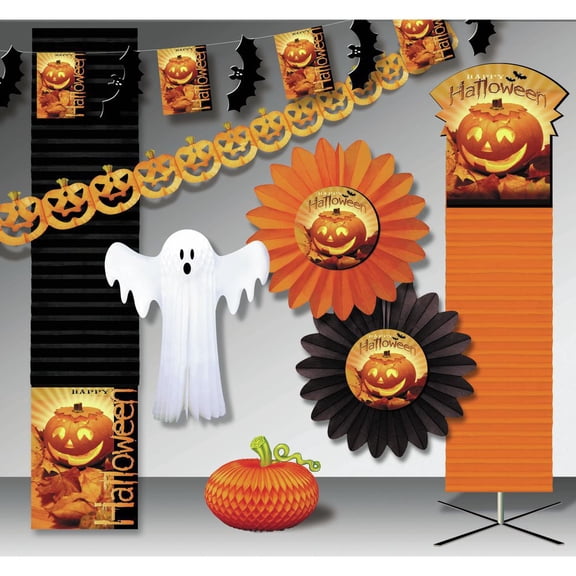 HUBERT Halloween Decoration Kit 3000 sq ft Halloween Fun Deluxe Crepe Kit