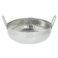 thumbnail image 1 of HUBERT® Hammered Stainless Steel Serving Bowl with Handles - 7" Dia x 1 1/2" H, 1 of 5
