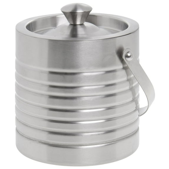 HUBERT® Ice Bucket with Handle and Lid 2 Quart Beehive Double Wall Design