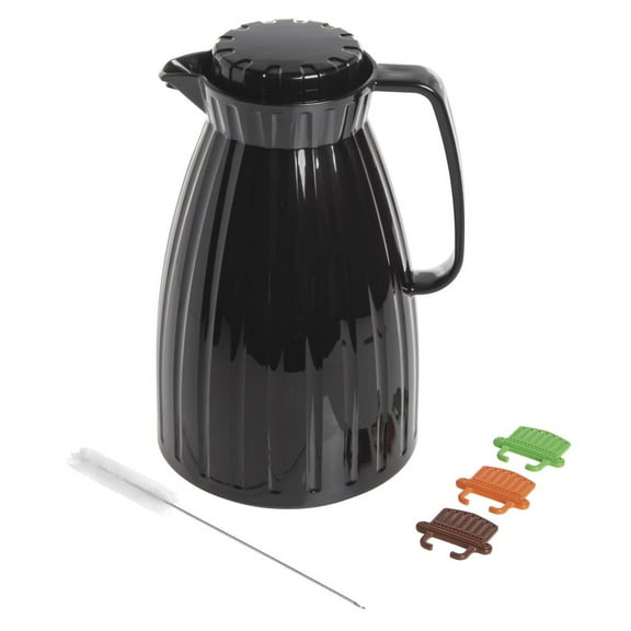 HUBERT Insulated Beverage Server2.0 L Black Plastic