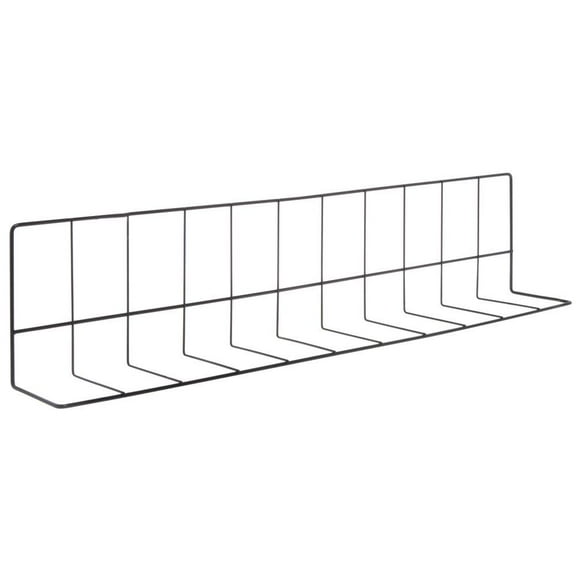 HUBERT® L Shape Wire Fence Divider Black Epoxy Coat - 26"L x 4" and 6" Sides