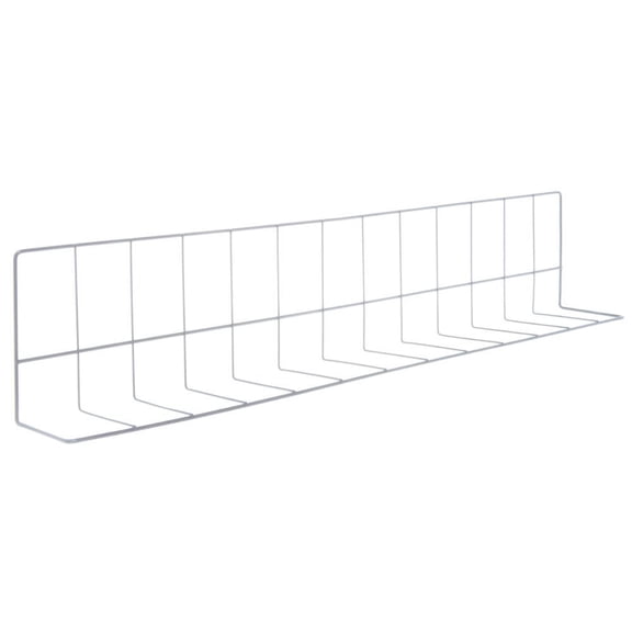 HUBERT L Shape Wire Fence Divider White Epoxy Coat - 30"L x 4" and 6" Sides