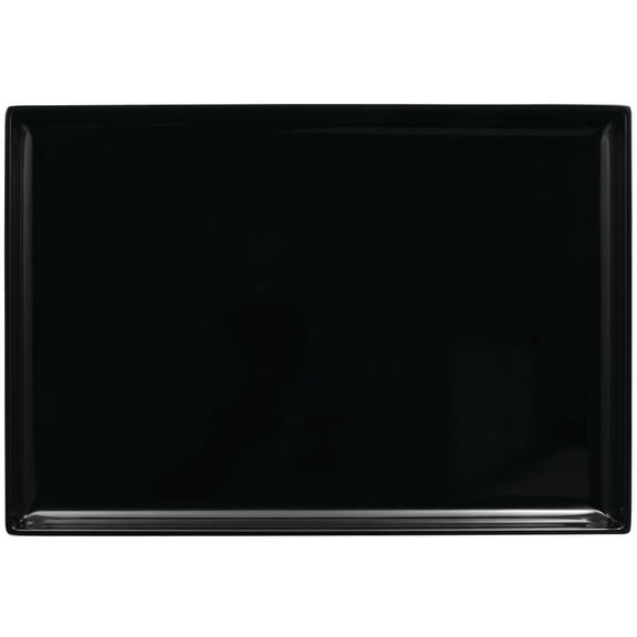 HUBERT Large Black Platter Rectangular Black Melamine - 20"L x 14"W x 1 1/2"H